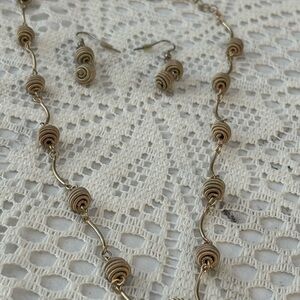 Gold Spiral Necklace